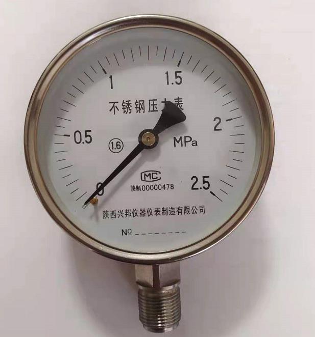 不銹鋼壓力表，YTF-60/100/150,1.0級,1.6級，-0.1-0-100MPA