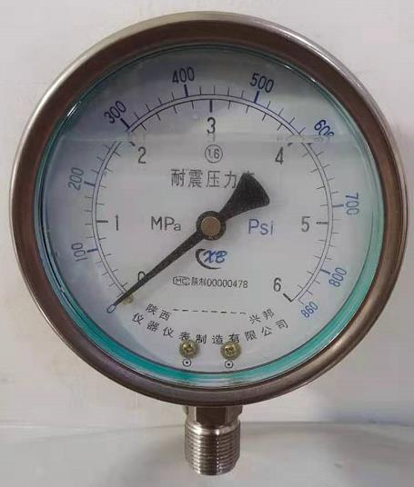 不銹鋼耐震壓力表，YTFN-60/100/150,Y-60BFZ/100BFZ/150BFZ，2.5級，1.6級