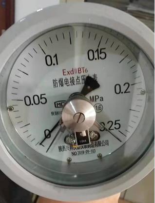防爆電接點壓力表,YTX-100/150B3C,1.6級，-0.1-0-100MPA
